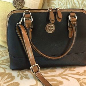 NWOT Giani Bernini Saffiano Dome Sachel